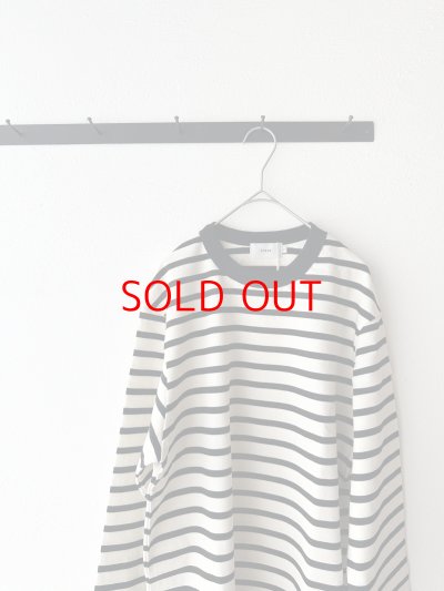 画像11: RINEN 24/1引き揃え度詰め天竺ボーダー クルーネック