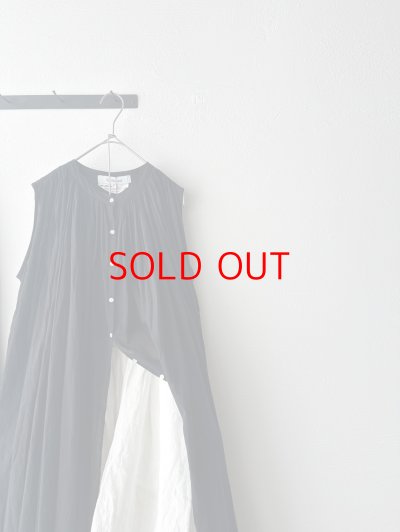 画像4: Veritecoeur スリーブレスギャザーブラウス  ( long )