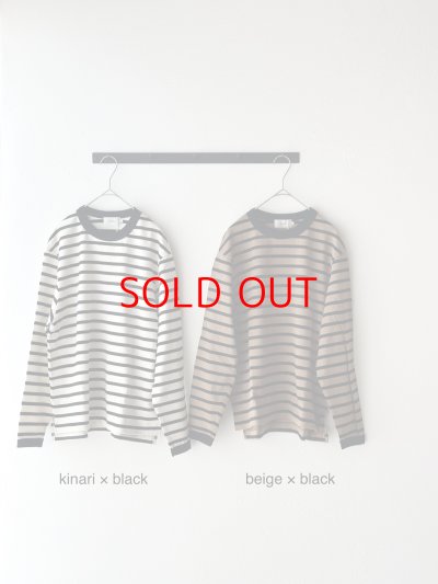 画像9: RINEN 24/1引き揃え度詰め天竺ボーダー クルーネック