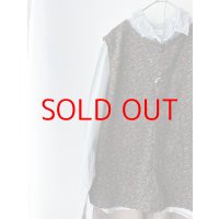 prit 40/1キャラメルコール小花プリント 2wayベスト 【クリックポスト（185円）発送可能】