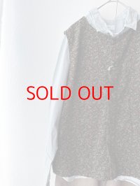 prit 40/1キャラメルコール小花プリント 2wayベスト 【クリックポスト（185円）発送可能】