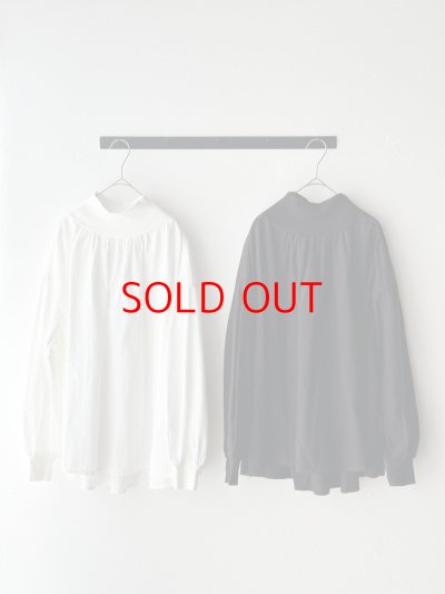 画像1: NATURAL LAUNDRY ソフテンブロード リブギャザープルオーバー