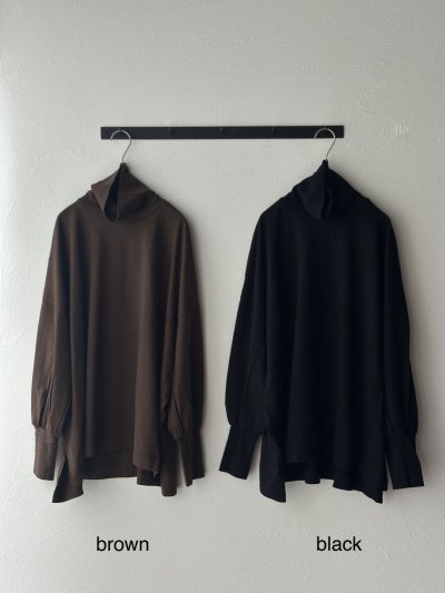 画像3: prit 40/2天竺 タートルネックビッグプルオーバー