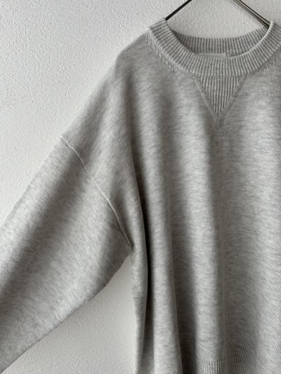 画像8: prit 2/30スーパーファインメリノウールコットン9G天竺編み Vガゼットワイドプルオーバー