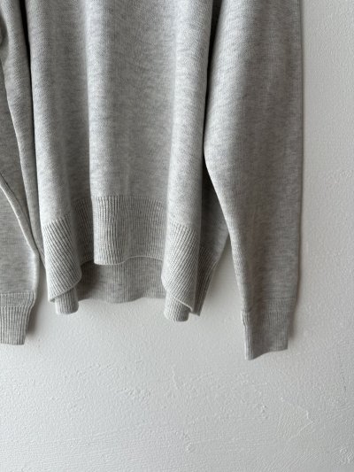 画像10: prit 2/30スーパーファインメリノウールコットン9G天竺編み Vガゼットワイドプルオーバー