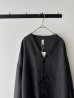 画像4: prit 25/1フレンチリネンツイル起毛 ノーカラージャケット