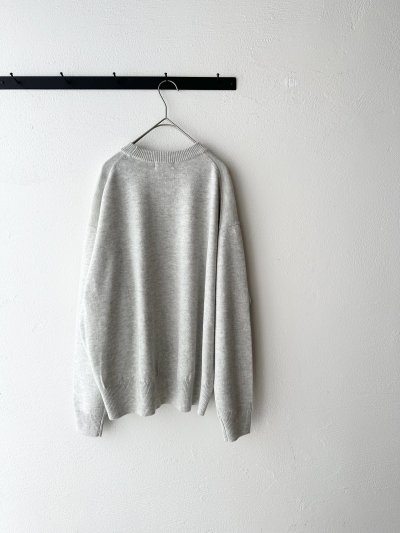 画像11: prit 2/30スーパーファインメリノウールコットン9G天竺編み Vガゼットワイドプルオーバー