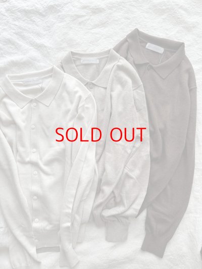 画像6: nouvelles du paradis ムーコットン ポロカーディガン