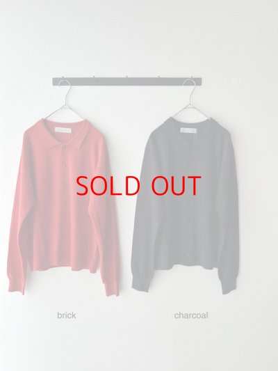 画像7: nouvelles du paradis ムーコットン ポロカーディガン