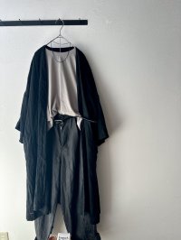 Luminaes 手染めリネン ローブカーディガン