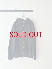 grin コーマ裏毛 フードカーディガン