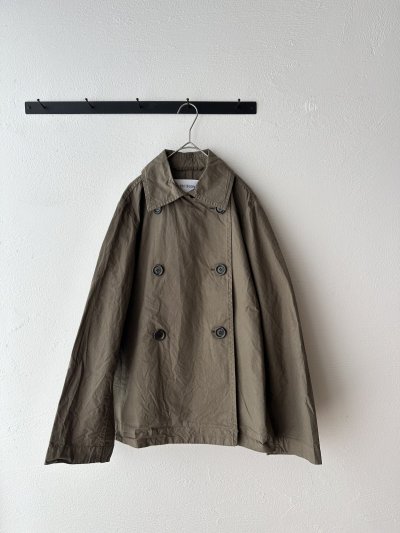 画像1: Veritecoeur ダブルボタンショートコート
