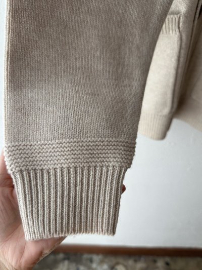 画像10: prit 2/15ラムウール5G天竺編み Vネックワイドカーディガン