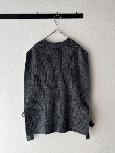 画像17: prit 2/15ラムウール7G片畦編み サイドリボンベスト