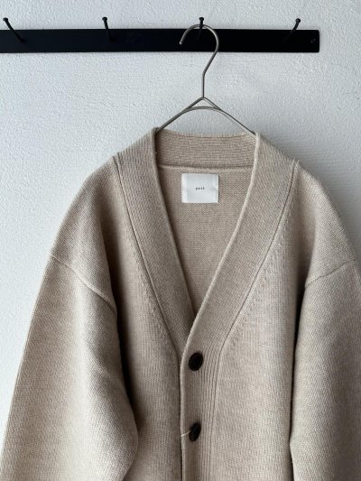 画像8: prit 2/15ラムウール5G天竺編み Vネックワイドカーディガン