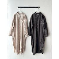 RINEN 40/1ライトモールスキン スタンドカラーワンピース