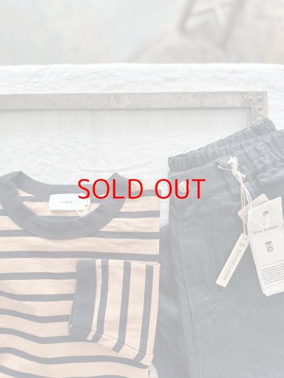 画像3: RINEN 24/1引き揃え度詰め天竺ボーダー クルーネック