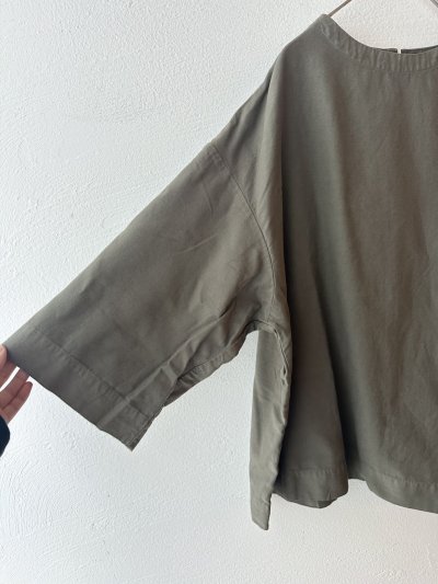 画像13: prit 40/1ネルモールスキン 7分袖ボトルネックプルオーバー