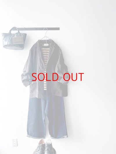 画像4: RINEN 24/1引き揃え度詰め天竺ボーダー クルーネック