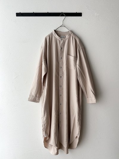 画像4: RINEN 40/1ライトモールスキン スタンドカラーワンピース