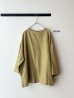 画像2: prit 40/1ネルモールスキン 7分袖ボトルネックプルオーバー (2)