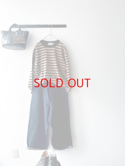 画像5: RINEN 24/1引き揃え度詰め天竺ボーダー クルーネック