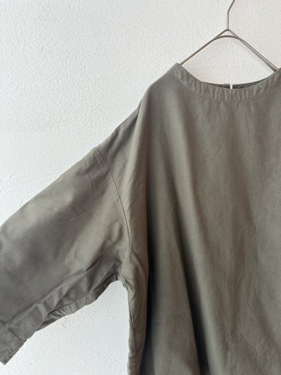 画像12: prit 40/1ネルモールスキン 7分袖ボトルネックプルオーバー