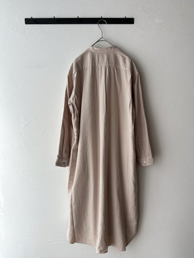 画像10: RINEN 40/1ライトモールスキン スタンドカラーワンピース