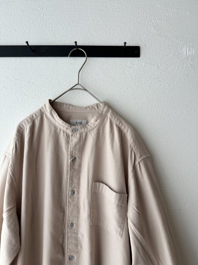 画像5: RINEN 40/1ライトモールスキン スタンドカラーワンピース