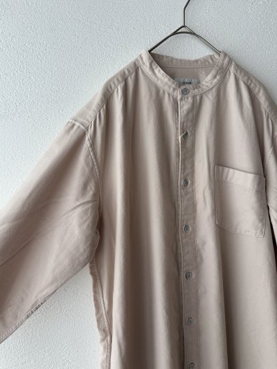 画像6: RINEN 40/1ライトモールスキン スタンドカラーワンピース