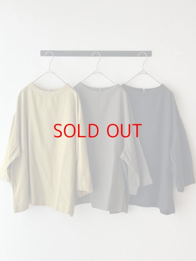 画像7: *sale30%off* prit 40/1ネルモールスキン 7分袖ボトルネックプルオーバー