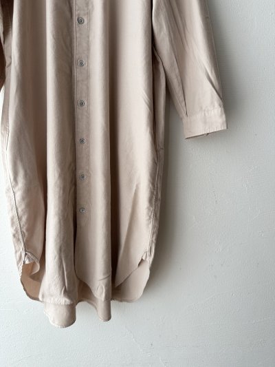 画像8: RINEN 40/1ライトモールスキン スタンドカラーワンピース