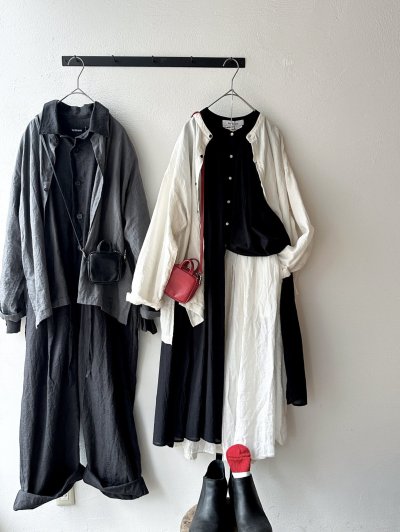 画像5: Veritecoeur スリーブレスギャザーブラウス  ( long )