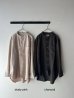 画像2: RINEN 40/1ライトモールスキン スタンドカラーシャツ ( unisex ) (2)