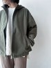 画像3: NATURAL LAUNDRY コットンリネンポプリン ジップアップブルゾン