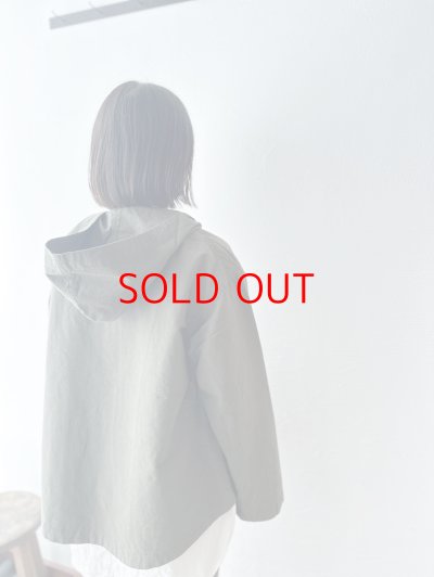 画像1: NATURAL LAUNDRY コットンリネンポプリン ジップアップブルゾン
