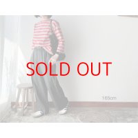 *sale30%off* nouvelles du paradis ヴァン天竺ボーダー　8分袖プルオーバー