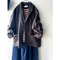 Luminaes コルトレイクリネン ロングジャケット