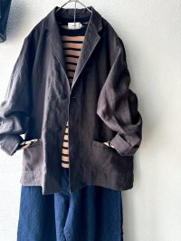 Luminaes コルトレイクリネン ロングジャケット