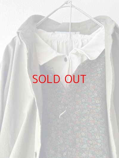 画像8: prit 40/1キャラメルコール小花プリント 2wayベスト 【クリックポスト（185円）発送可能】