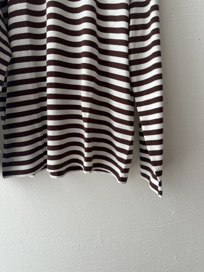 画像7: nouvelles du paradis トロワ天竺ボーダー クルーT