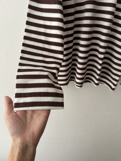 画像6: nouvelles du paradis トロワ天竺ボーダー クルーT