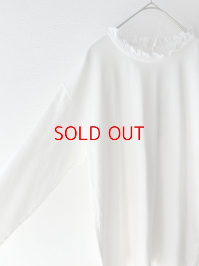 画像10: *sale40%off* grin 40/2天竺 × 布帛 フリルPO【クリックポスト（185円）発送可能】