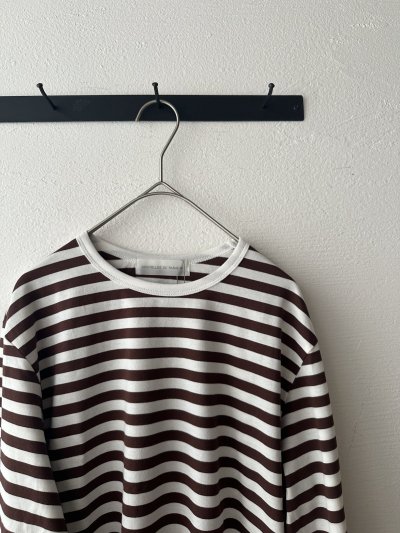 画像4: nouvelles du paradis トロワ天竺ボーダー クルーT