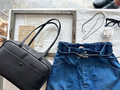 画像1: Veritecoeur デニムユーティリティーパンツ