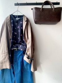 Luminaes コルトレイクリネン ロングジャケット