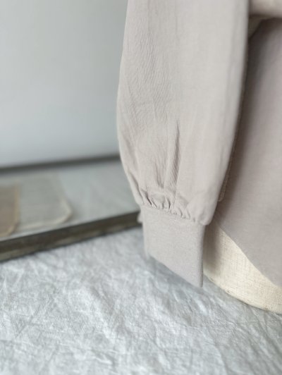 画像3: prit 60/1アンカットコール近江晒加工 ラウンドヘムプルオーバー