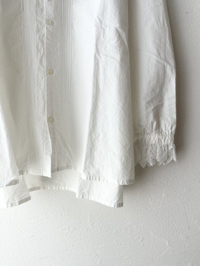 画像5: grin コットンリネンダンプ ピンタックシャツ【クリックポスト(185円)発送可能】