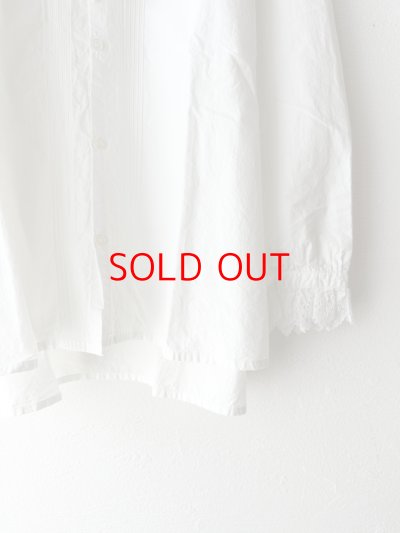 画像5: grin コットンリネンダンプ ピンタックシャツ【クリックポスト（185円）発送可能】