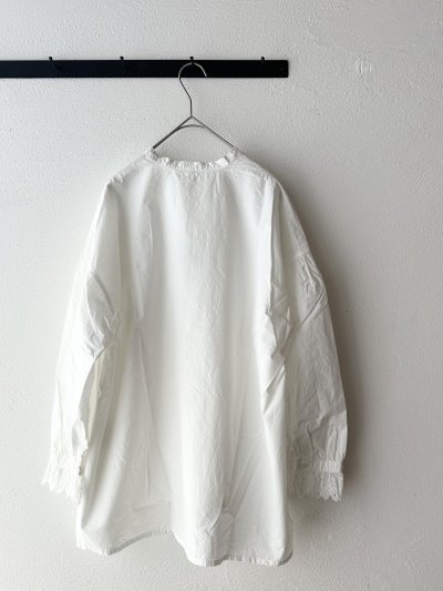 画像6: grin コットンリネンダンプ ピンタックシャツ【クリックポスト(185円)発送可能】